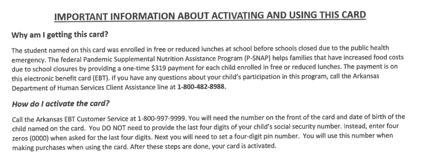 Schools Pandemic SNAP (PSNAP) Quick Reference Guide