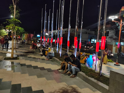 Foto Alun-alun Pati Malam Hari 