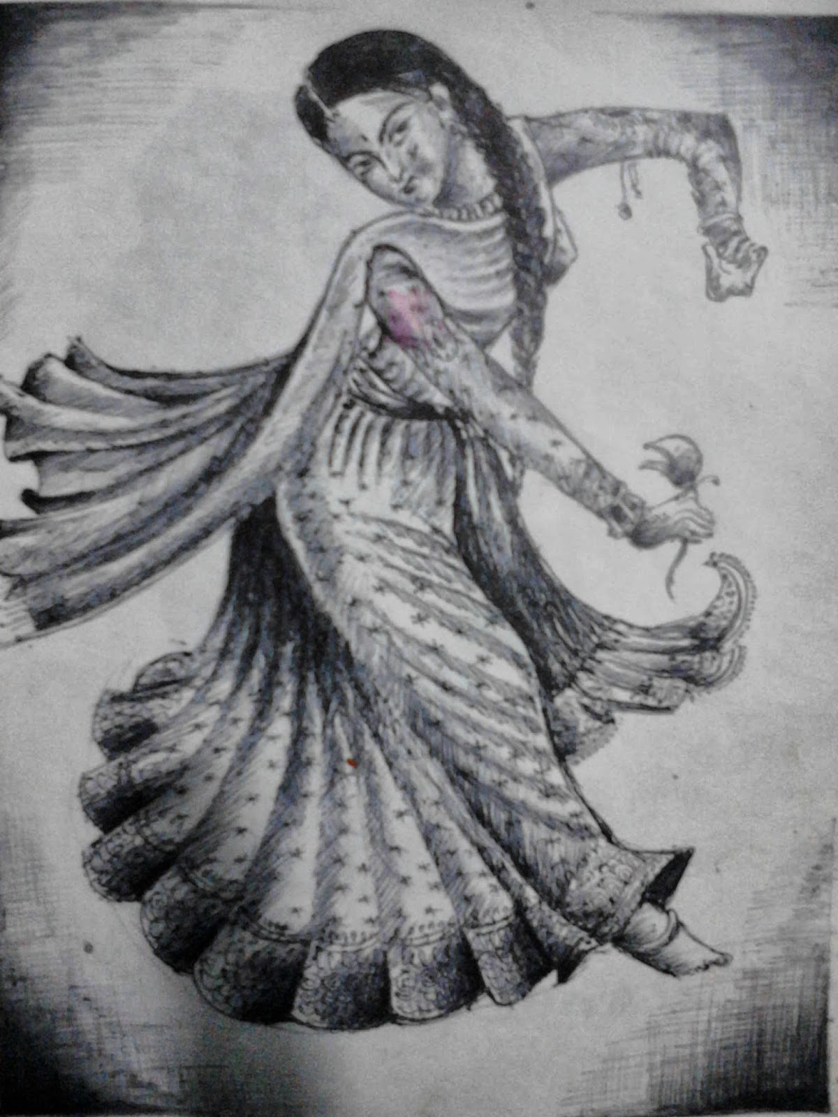 My Pencil Sketches Classical Dance