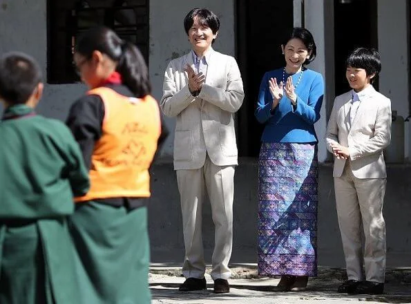 Crown Prince family visited Changangkha Middle Secondary School