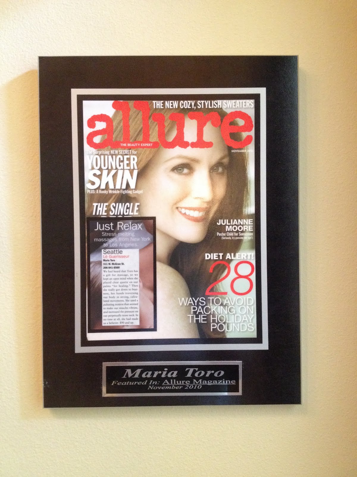 Allure voted me "Best in Seattle".