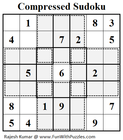 Compressed Sudoku (Fun With Sudoku #52)