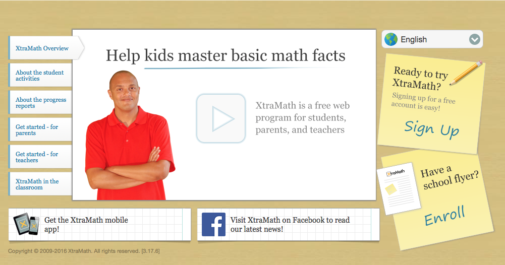 Xtramath learn math facts in under 5 minutes a day!