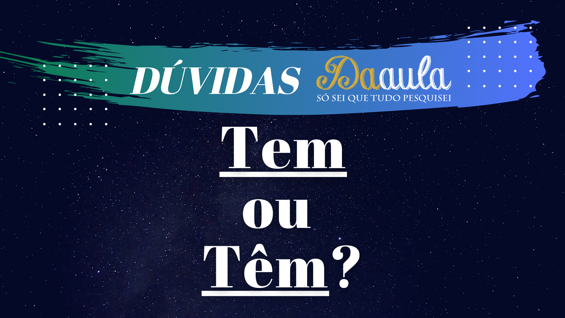 Qual a forma correta, tem ou têm?