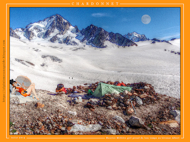 Chardonnet, glacier du Tour, massif du Mont-Blanc