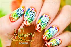 koi fish nail special rhinestone