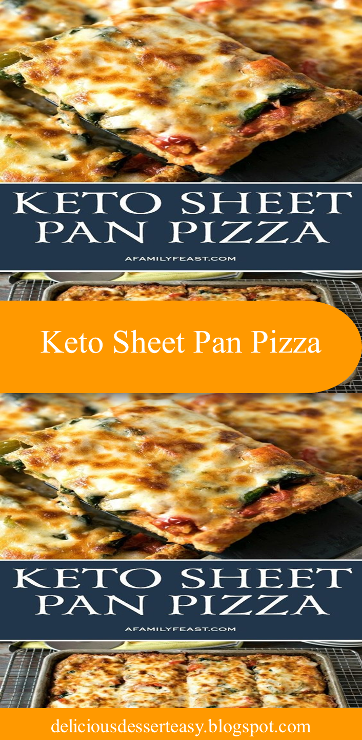 Keto Sheet Pan Pizza - Delicious Dessert Easy