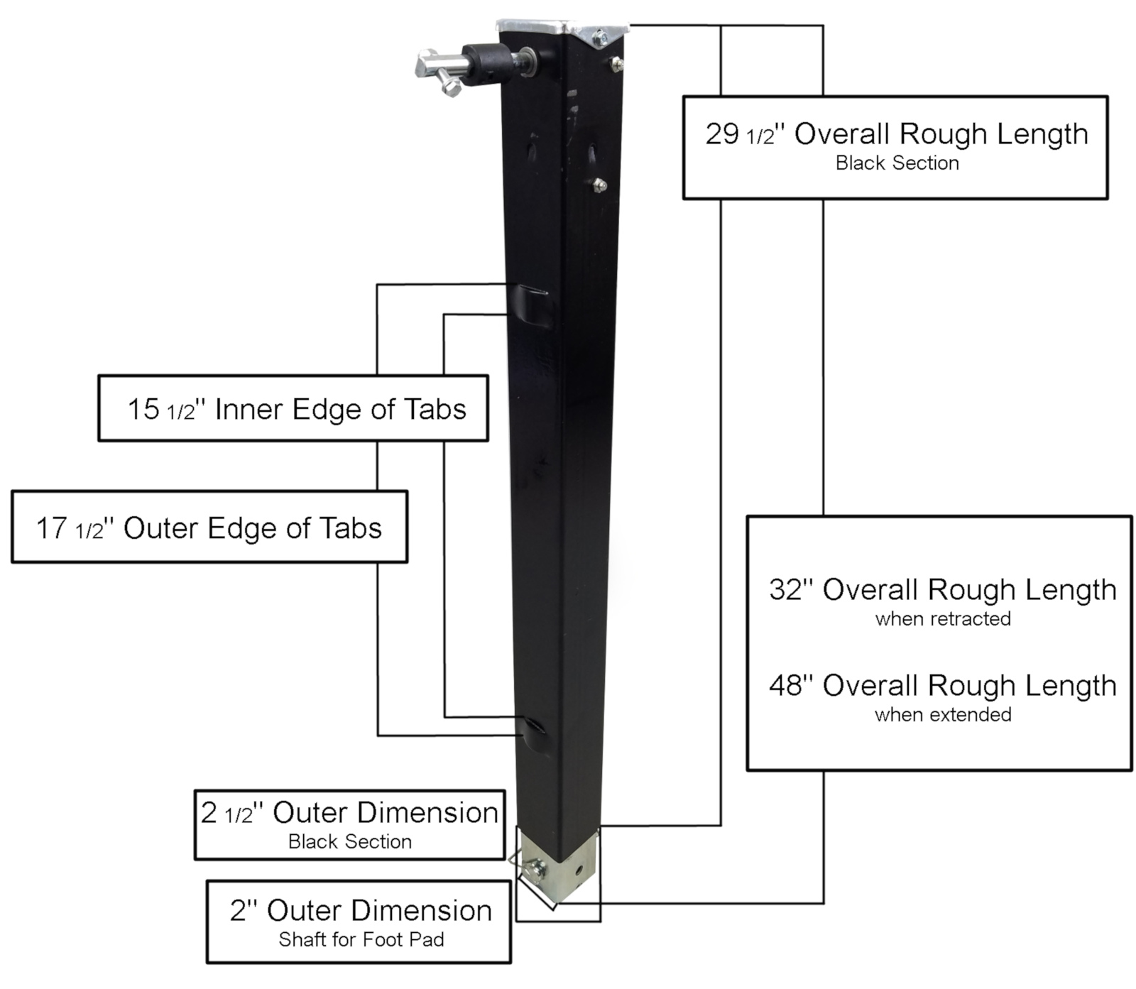 5th Wheel Landing Gear Leg System Installation Help Class A