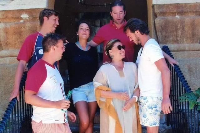 Maria Teresa, Prince Guillaume, Prince Felix, Prince Louis, Princess Alexandra and Prince Sebastien