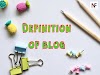 Definition of blog