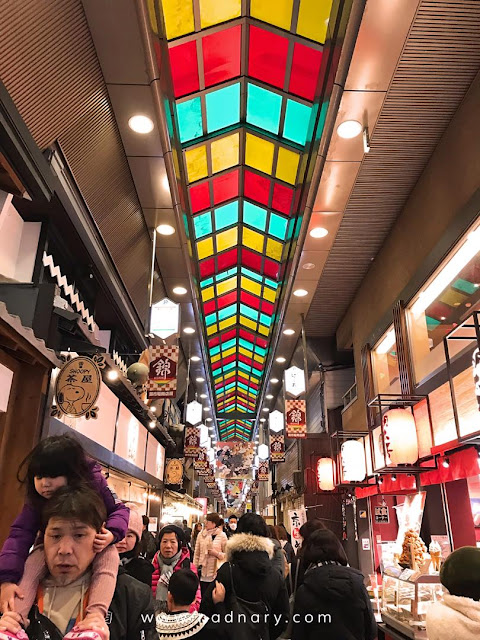 Syurga makanan, Nishiki Market, Kyoto, Japan