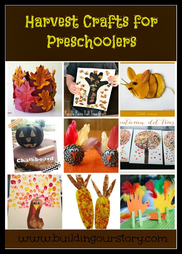 Harvest Crafts for Preschoolers - Building Our Story