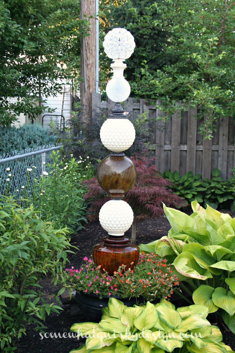 Somewhat Quirky: How To Build A Glass Globe Totem