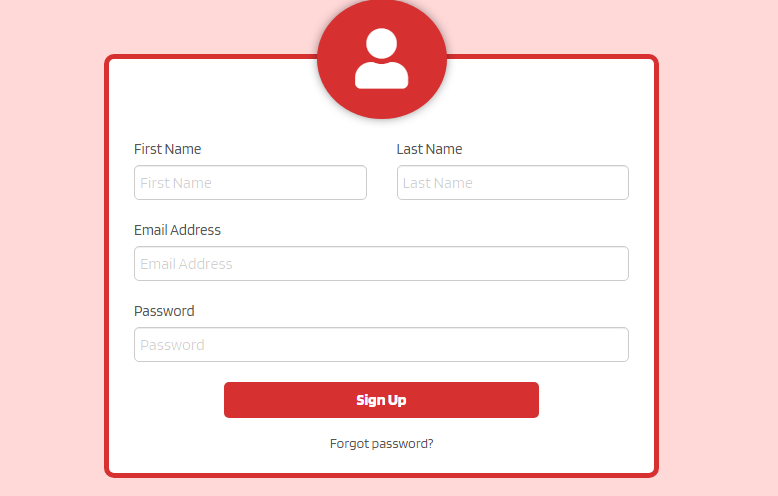 Html Sign Up Form Code , Creating a User Registration Form with HTML ...