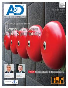 A&D Automation & Drives - October & November 2015 | TRUE PDF | Mensile | Professionisti | Tecnologia | Industria | Meccanica | Automazione
The bi-monthley magazine is aimed at not only the top-decision-makers but also engineers and technocrats from the industrial automation & robotics segment, OEMs and the end-user manufacturing industry, covering both process & factory automation.
A&D Automation & Drives offers a comprehensive coverage on the latest technology and market trends, interesting & innovative applications, business opportunities, new products and solutions in the industrial automation and robotics area.
The contents have clear focus on editorial subjects, with in-depth and practical oriented analysis. The magazine is highly competent in terms of presentation & quality of articles, and has close links to the technology community. Supported by Automation Industry Association (AIA) of India and with an eminent Editorial Advisory Board, A&D Automation & Drives offers a better and broader platform facilitating effective interaction among key decision makers of automation, robotics and allied industry and user-fraternities.