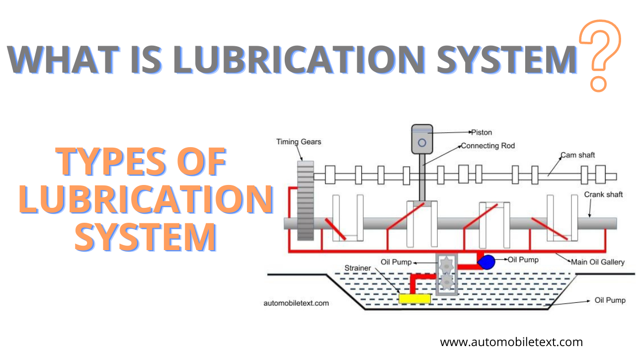 What is lubrication System of I.C Engine Types of Lubrication System