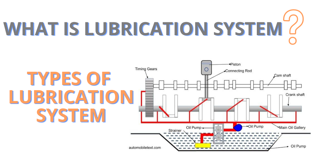 What is lubrication System of I.C Engine Types of Lubrication System