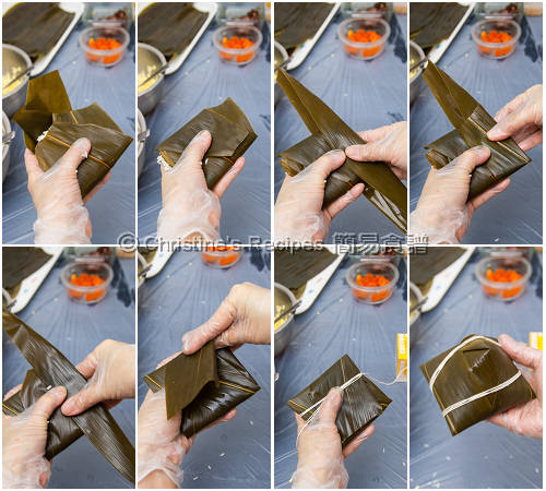 如何包五角鹹肉糭 How To Wrap a Sticky Rice Dumpling02