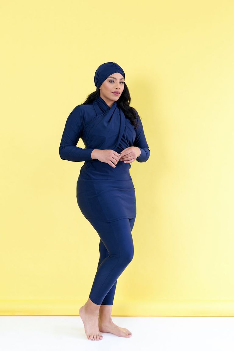 Plus size modest swimwear