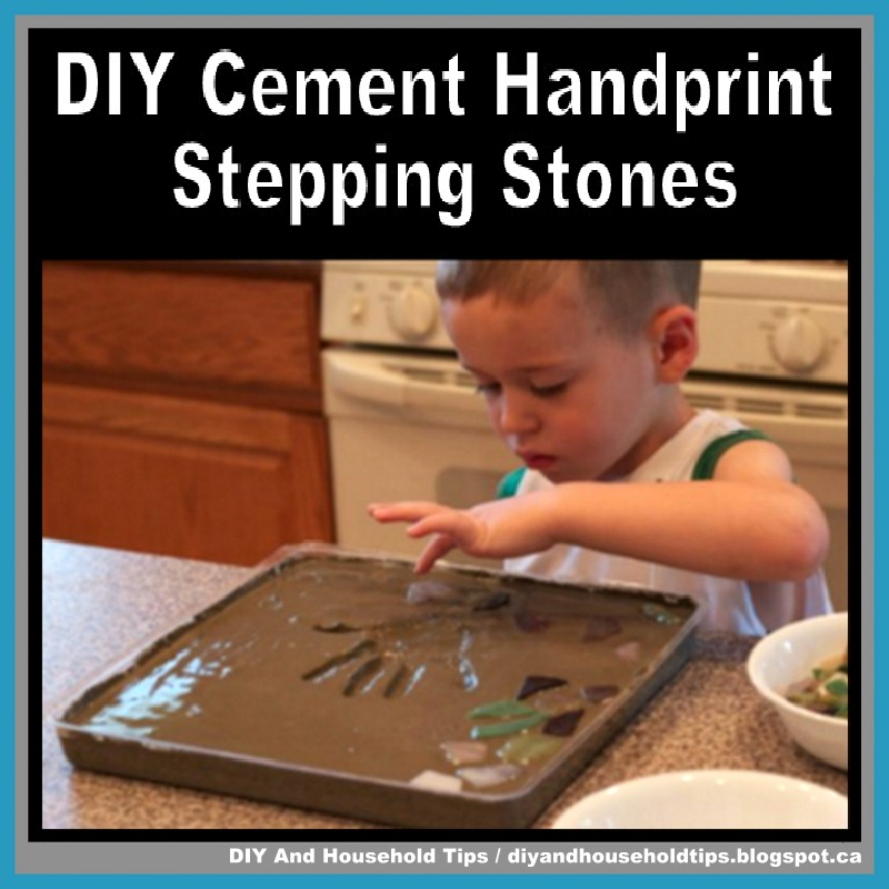 DIY And Household Tips DIY Cement Handprint Stepping Stones Great