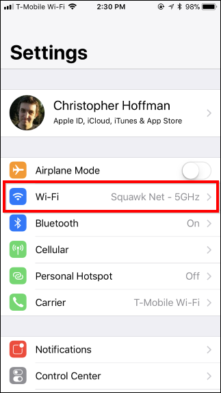  modificare le impostazioni  Wi-Fi sul tuo iPhone o iPad