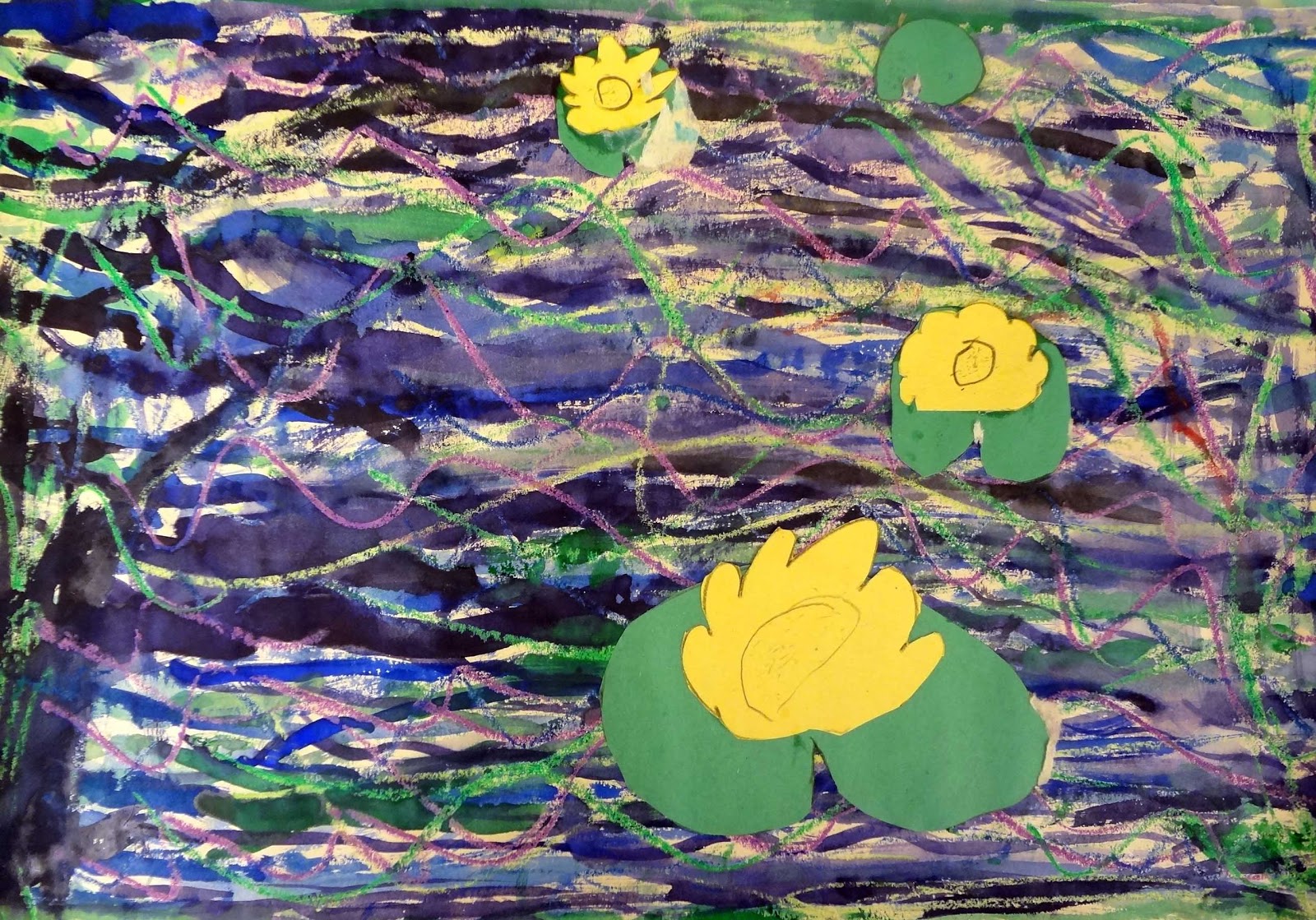 The Talking Walls Waterlilles Art Lesson