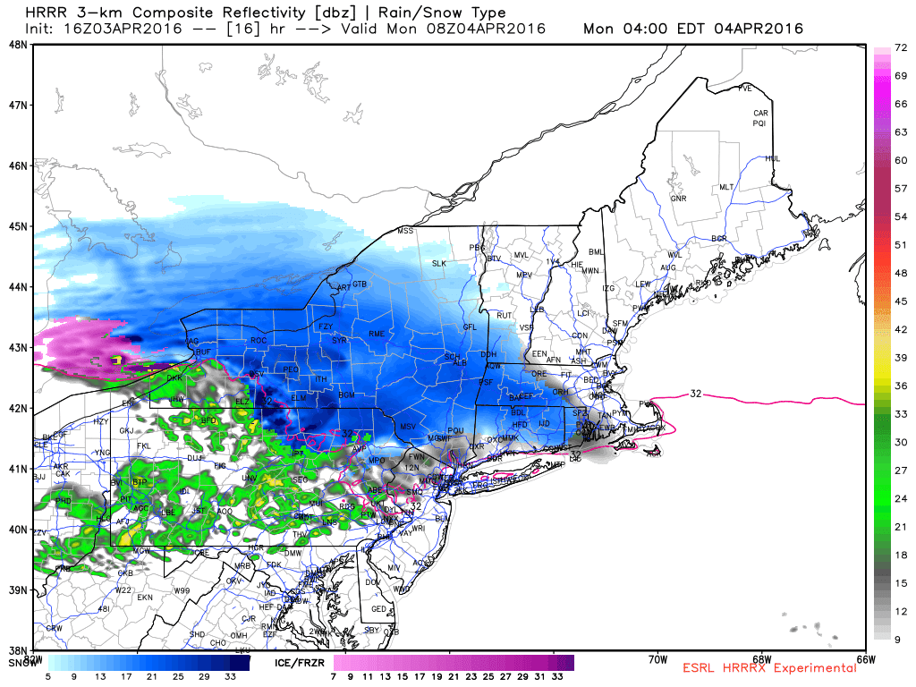 Blackstone Valley Weather Service Spring Snow Round 2