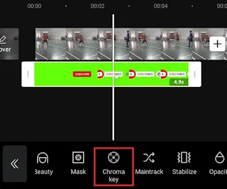 open chroma key menu open chroma key menu