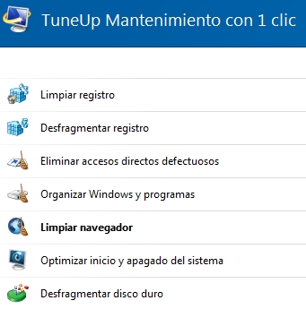TuneUp 2013 max Mantenimiento con un clik Lento pero fiable desde Xp hasta Windows7