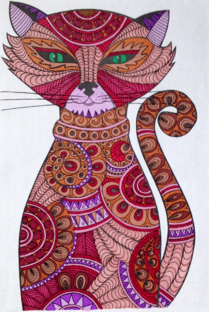 image de chat pour coloriage