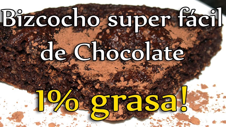 bizcocho superfacil de chocolate