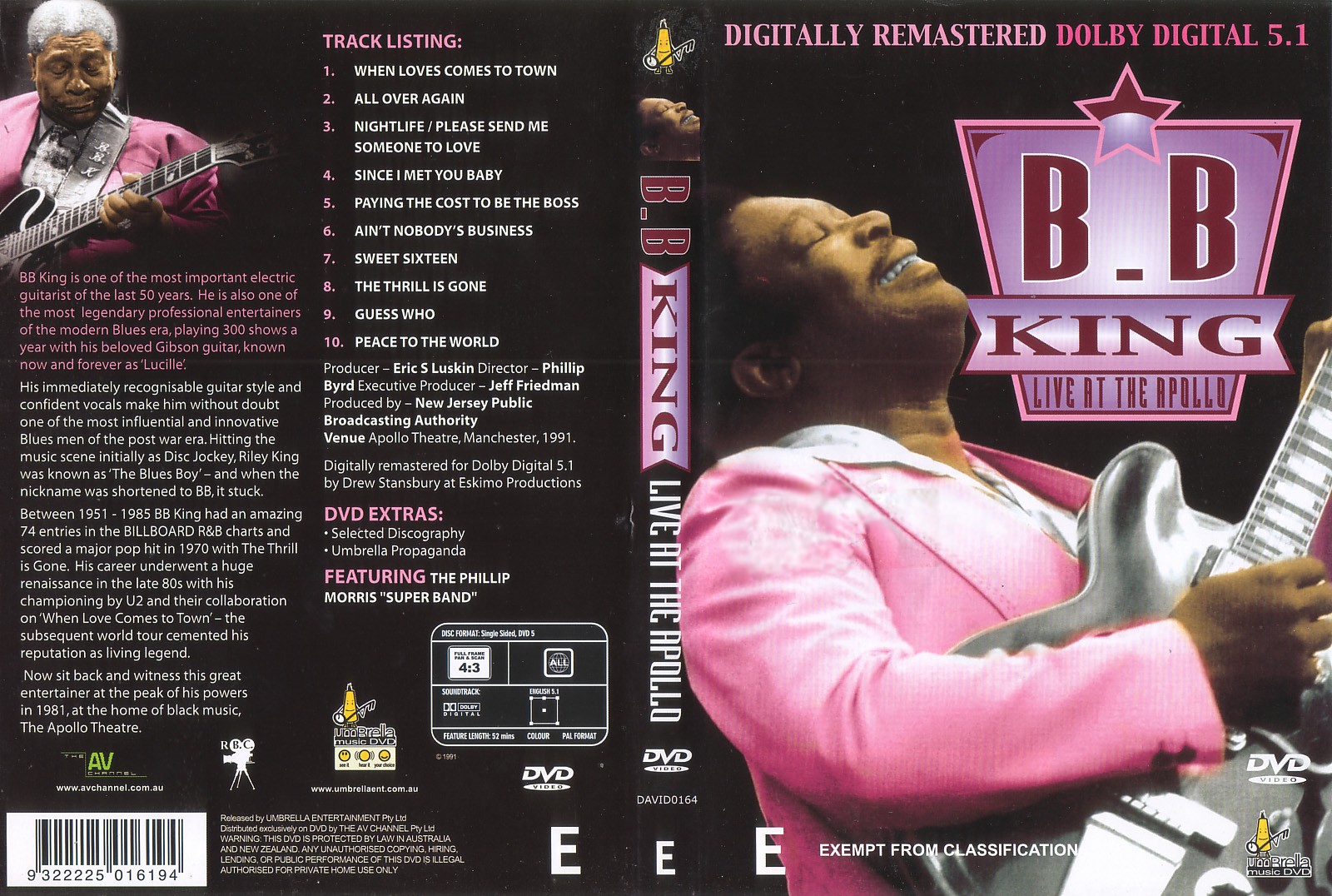 Con Alma de Blues: B.B. King Live at The Apollo Theatre [1991] VHSRIP