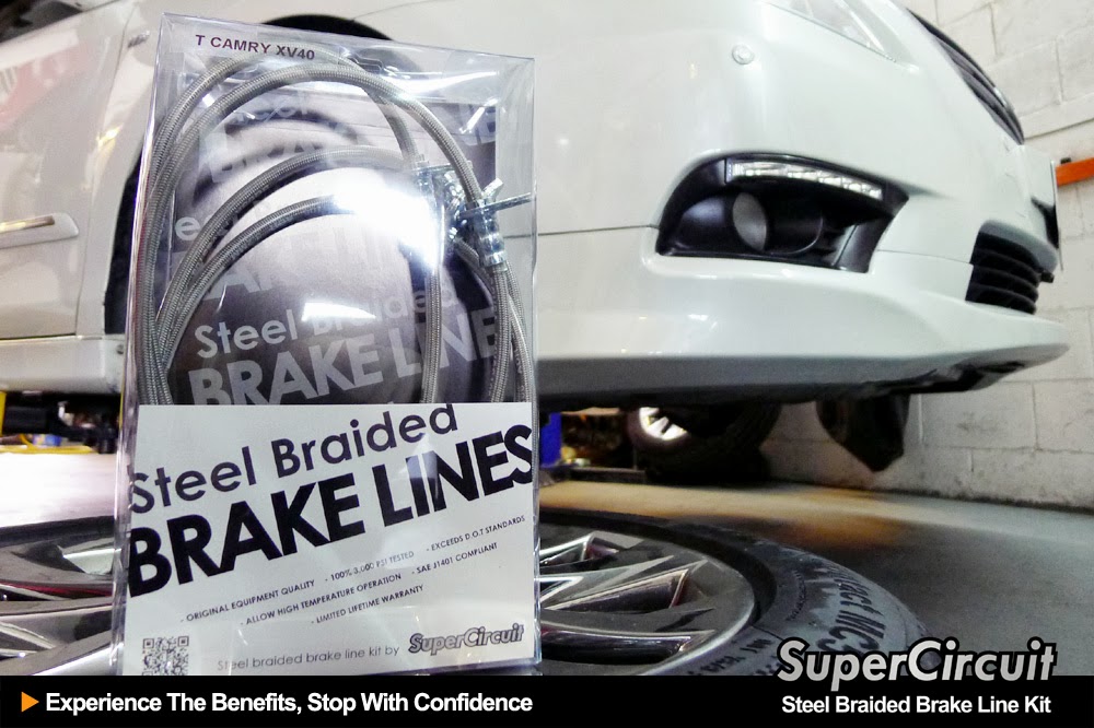 SUPERCIRCUIT Steel Braided Brake Lines: Toyota Camry (XV40) 2006-2011