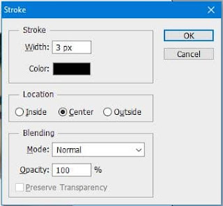 create border in passport size photo with stroke