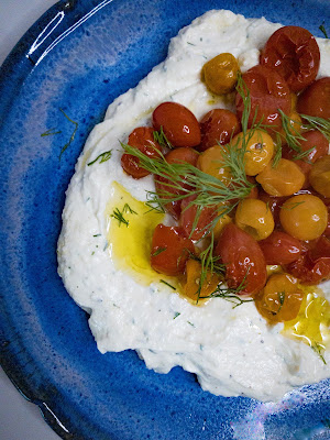 Whipped Feta and Ricotta Dip with Roasted Cherry Tomatoes