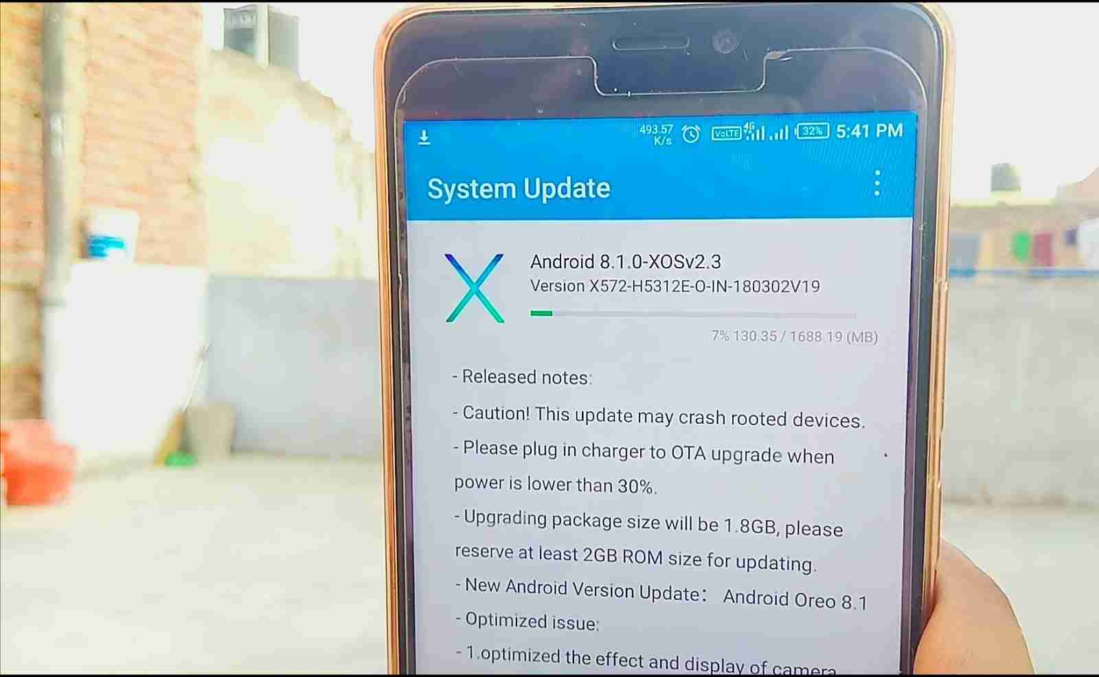 Downloading the update file for infinix note 4 android 8.1 oreo + xos 3.2 hummingbird update
