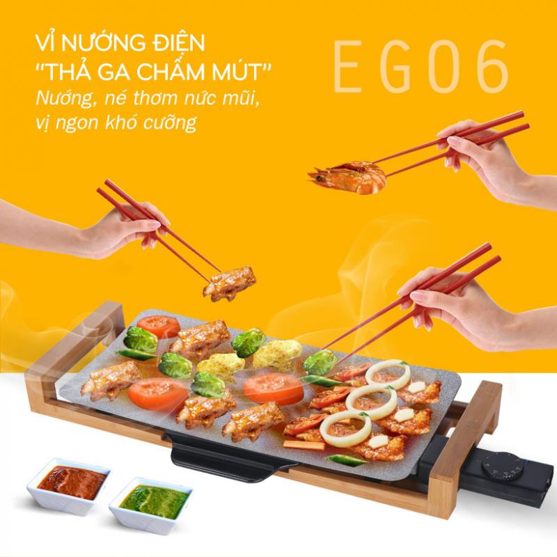 VỈ NƯỚNG ĐIỆN OSAKA EG06 – NƯỚNG THEO PHONG CÁCH NHẬT BẢN