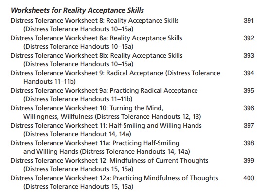 Emotional Empowerment : Distress Tolerance