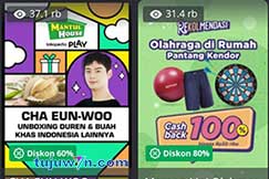 cara menonton tokopedia play cha eun woo lewat hp