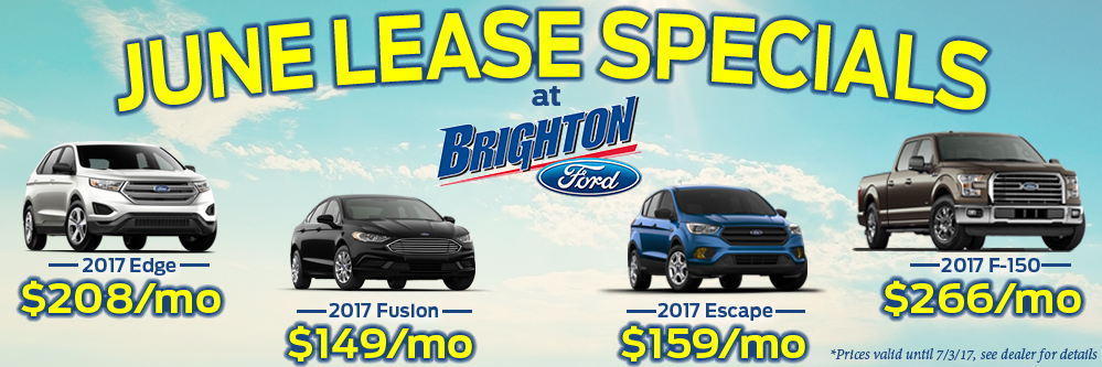 Brighton Ford New Car June Specials At Brighton Ford