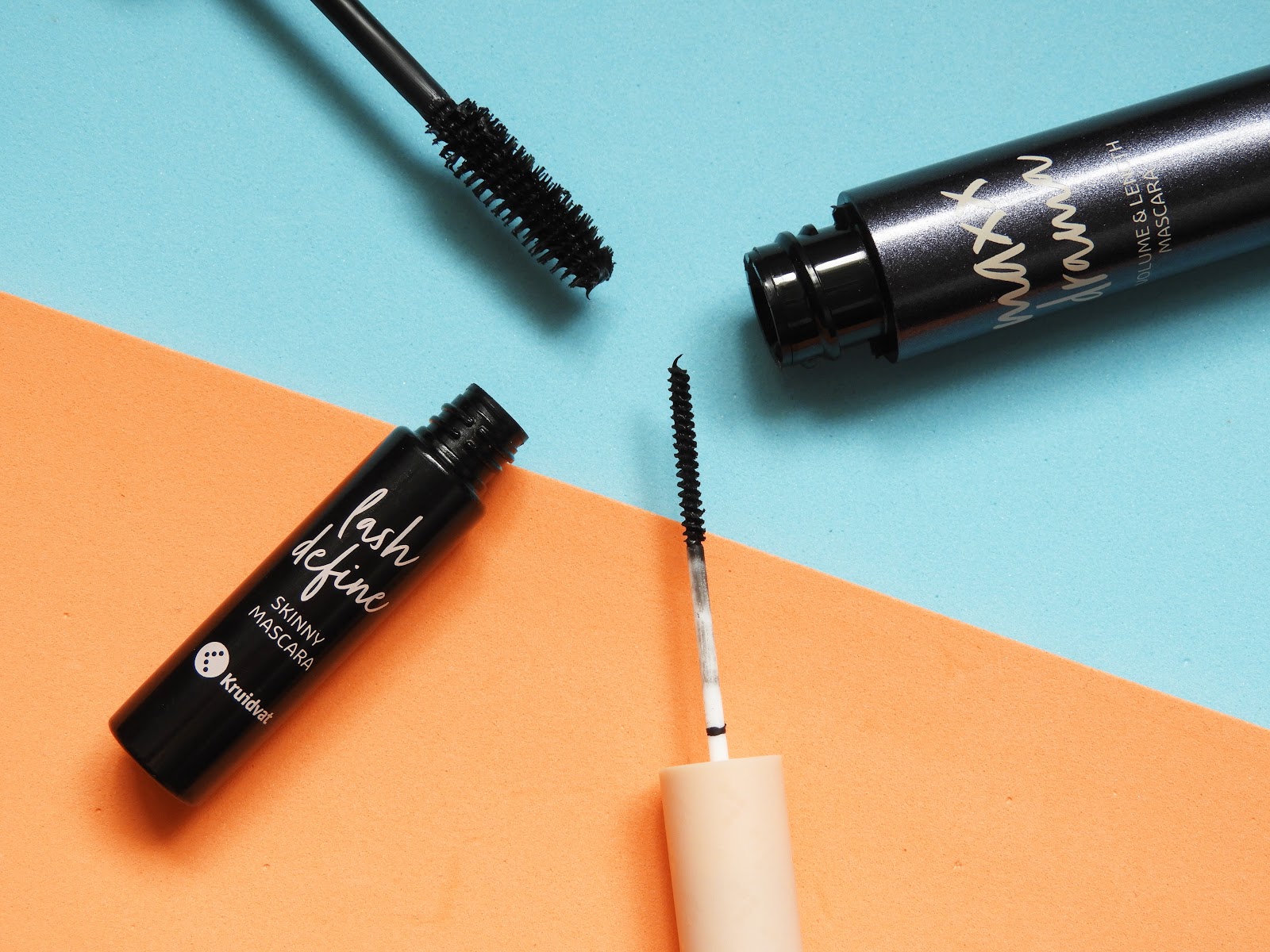 Kruidvat makeup Lash Define Skinny & Maxx Drama mascara review