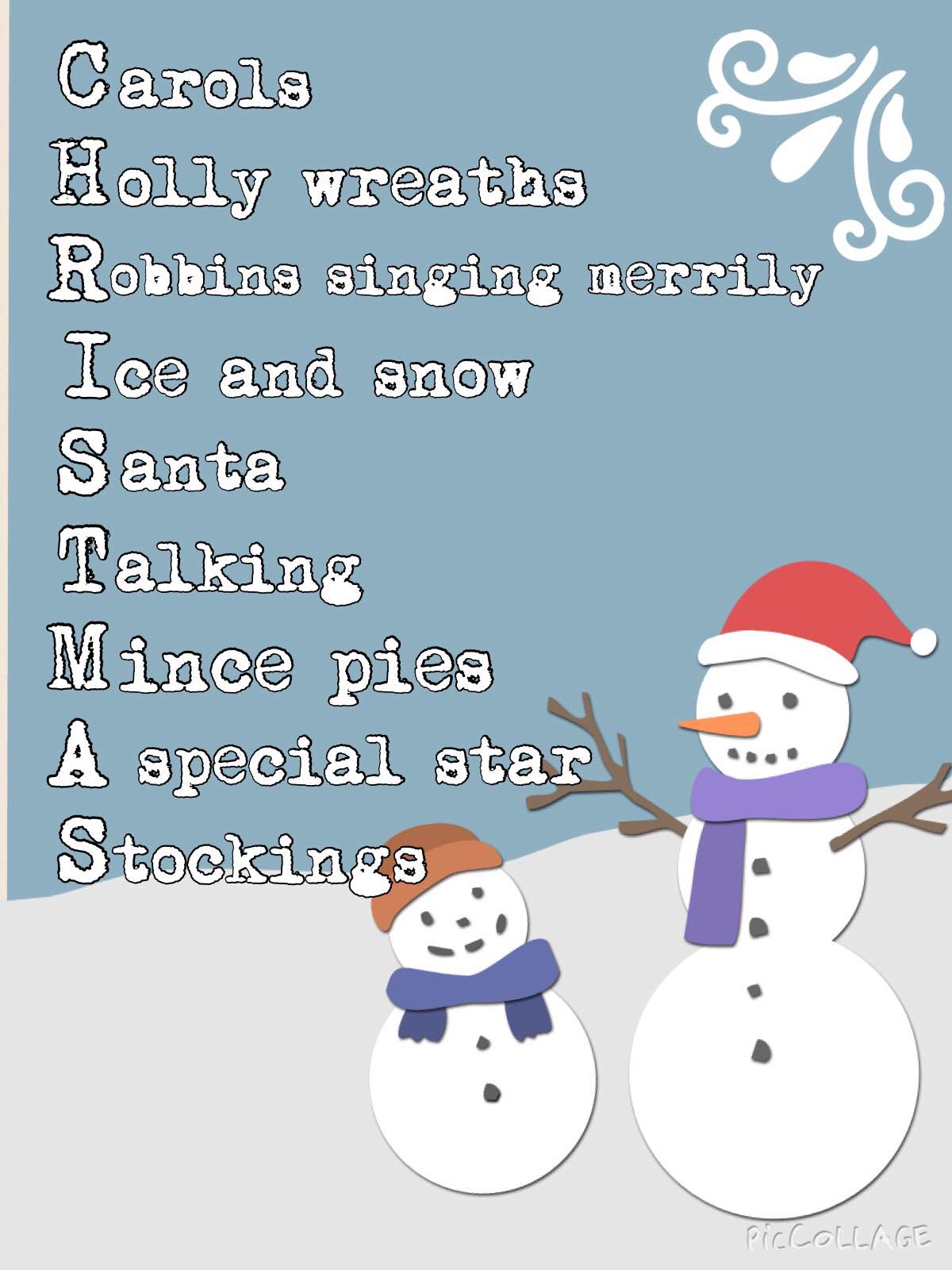 Christmas Acrostic Poem Printables - vrogue.co