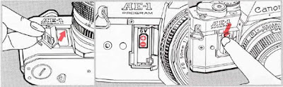 Canon AE-1 Program, Installing the battery