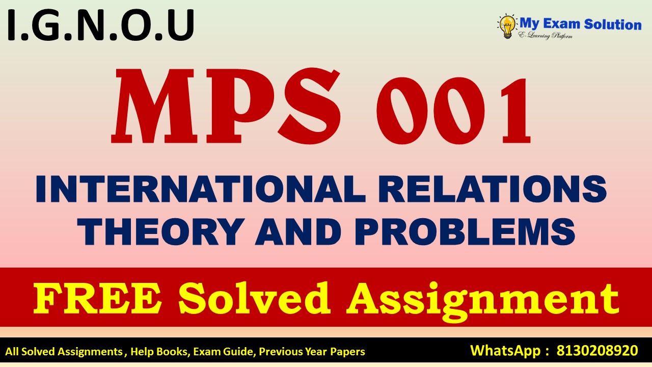 international relations assignment topics