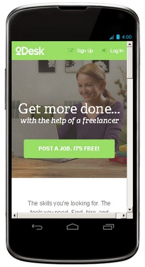 oDesk android app oDesk android app