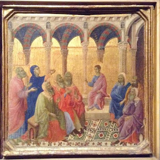 Siena, Museo dell'Opera: Gesù tra i dottori del tempio, Duccio di Buoninsegna