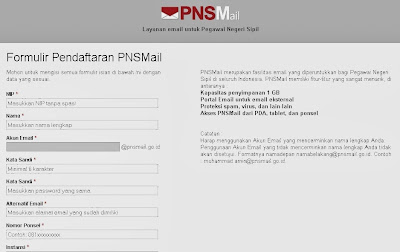PNS Wajib Menggunakan e-mail domain @pnsmail.go.id