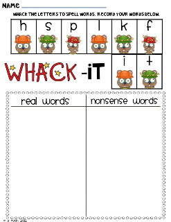 Classroom Freebies Too: Whack-A-Word Family