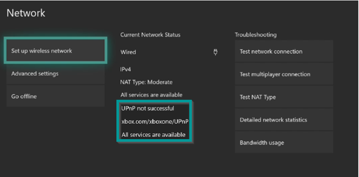 UPnP Sin éxito