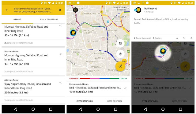 Traffline App Interface